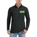 Sanuk Logo quarter-zip athletic shirt in Black