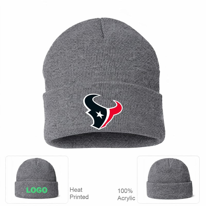 Houston Texans Grey Beanie Hat