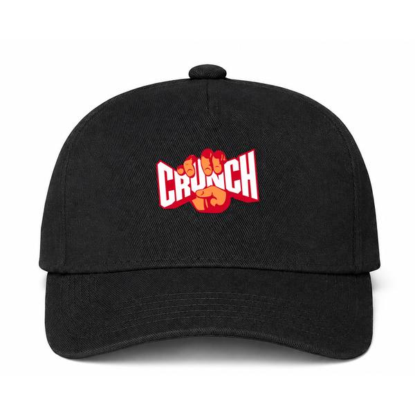 Crunch Fitness Logo Black Dad Baseball Cap Hat
