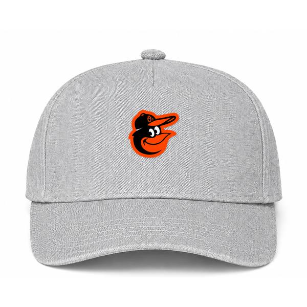 Baltimore Orioles MLB Logo Gray Dad Baseball Cap Hat