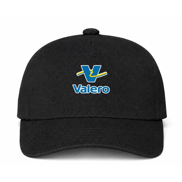 Valero Gas Station Logo Black Dad Baseball Cap Hat