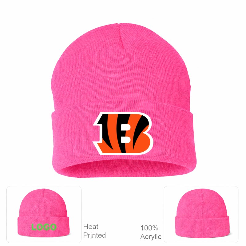 Cincinnati Bengals Pink Beanie Hat
