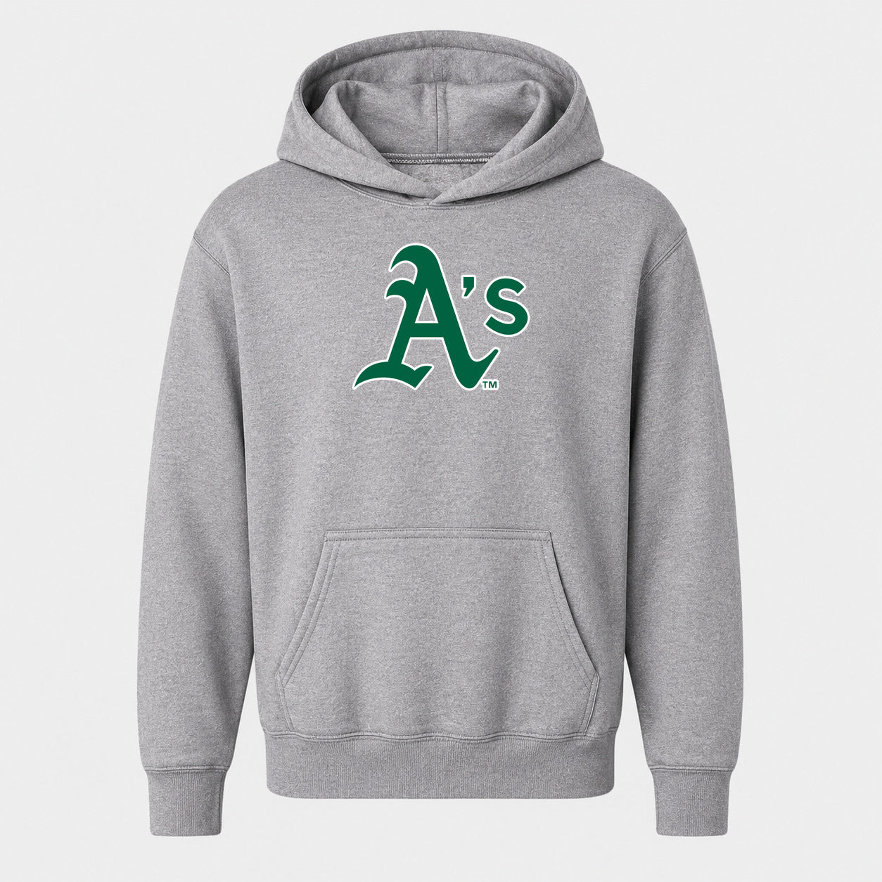 Youth Oakland Athletics Pullover Hoodie - Gray