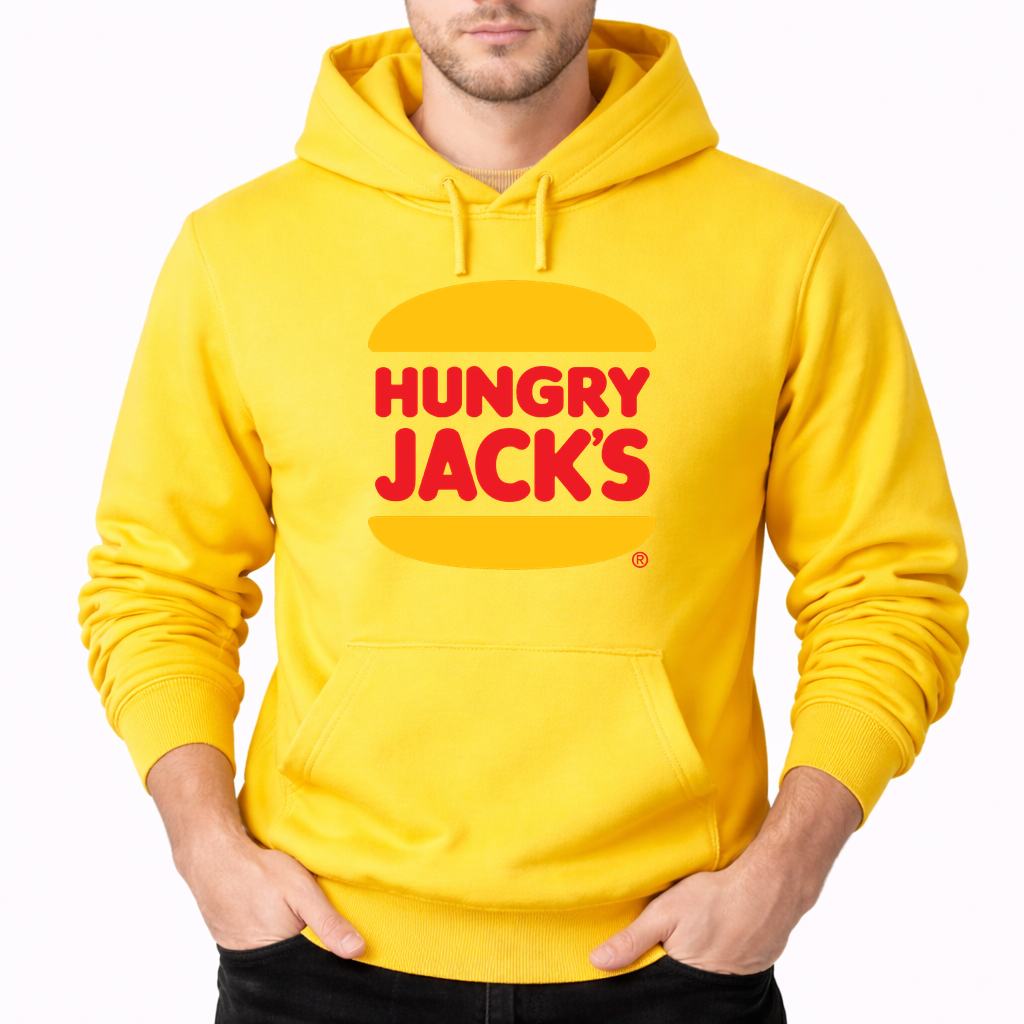 Men's Hungry Jacks Pullover Hoodie - Yellow