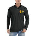 Chicago Blackhawks quarter-zip athletic shirt in Black