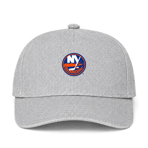 New York Islanders NHL Logo Gray Dad Baseball Cap Hat