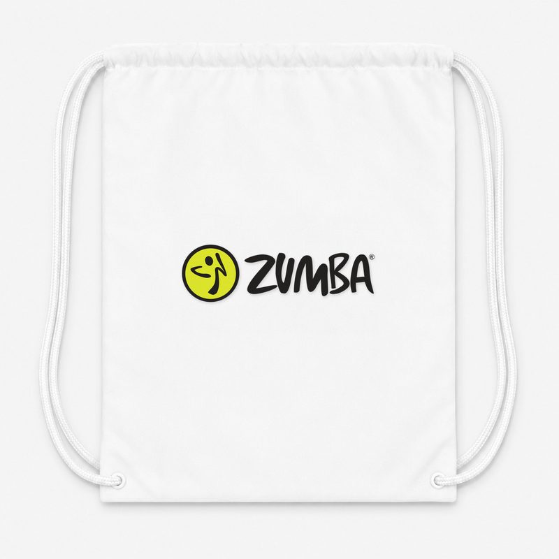 Zumba Fitness Drawstring Bag - White