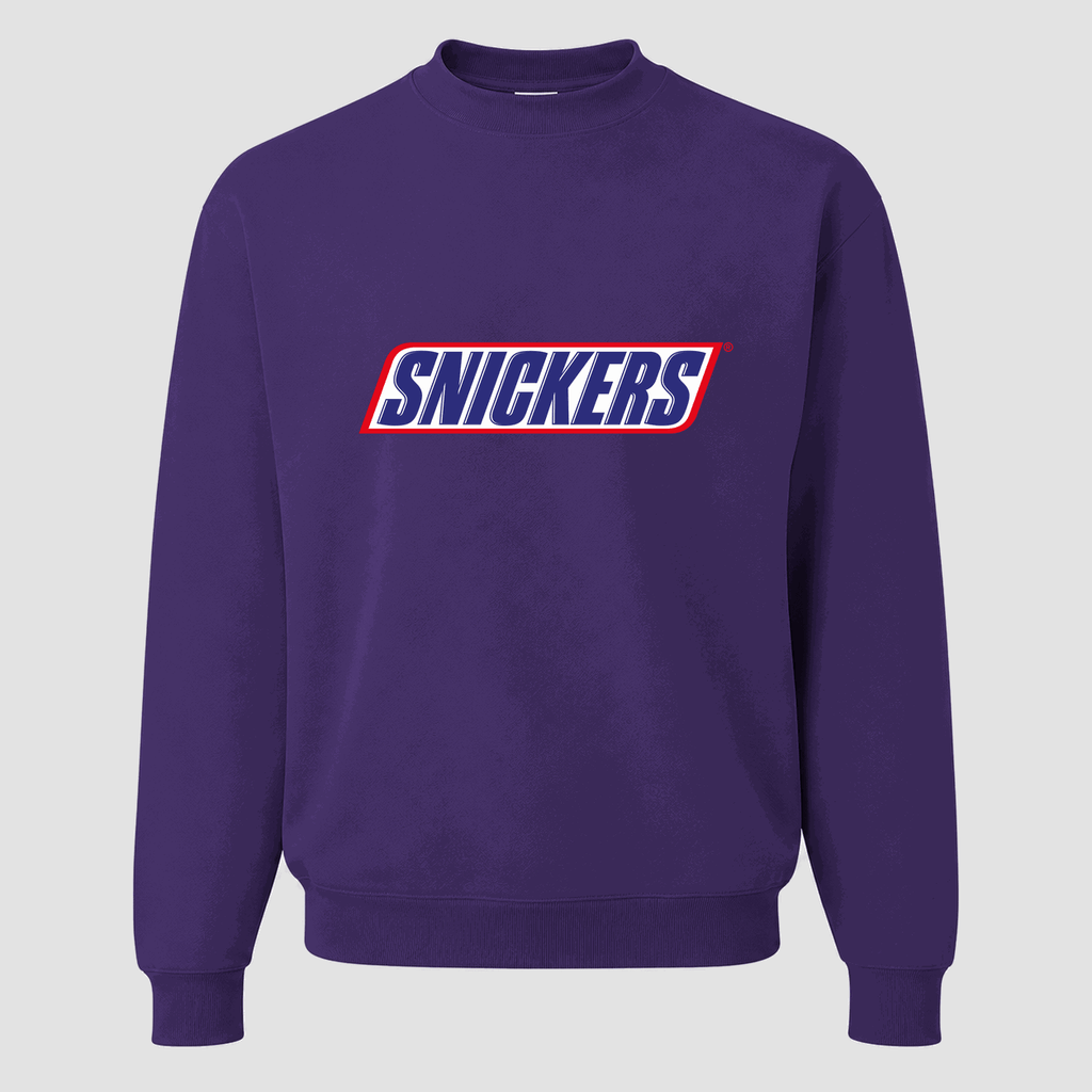 Men's Snickers Crewneck Sweatshirt - Purple