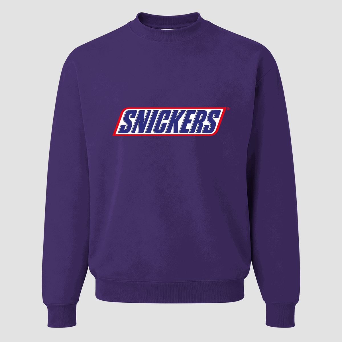 Men's Snickers Crewneck Sweatshirt - Purple