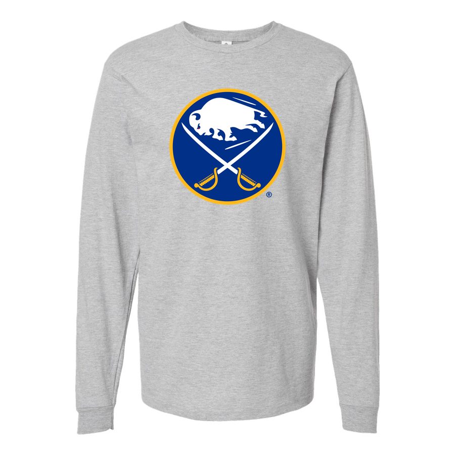 Men's Buffalo Sabres Long sleeves Cotton Blend T-Shirt - Gray
