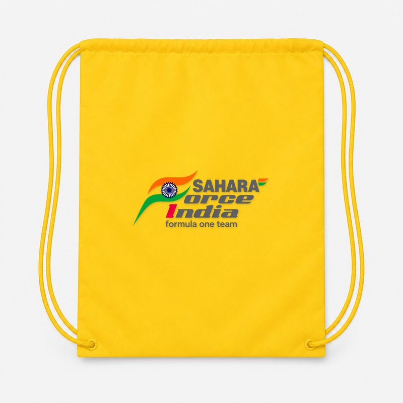Sahara Force India Formula One Team Drawstring Bag - Yellow