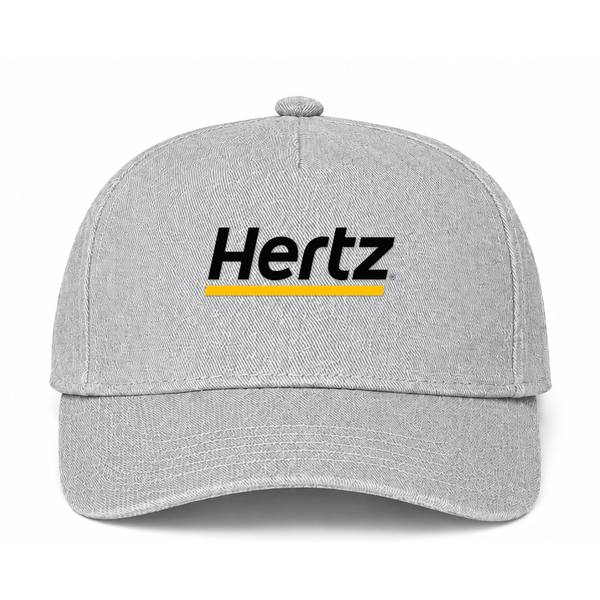 Hertz Logo Gray Dad Baseball Cap Hat