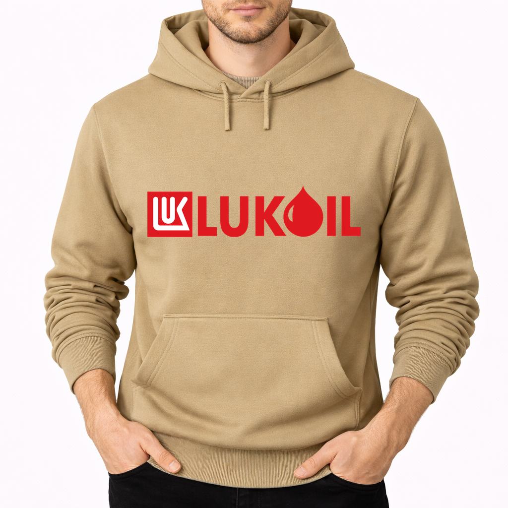 Men's Lukoil Pullover Hoodie - Tan