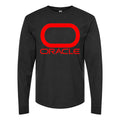 Men's Oracle Logo Long sleeves Cotton Blend T-Shirt - Black