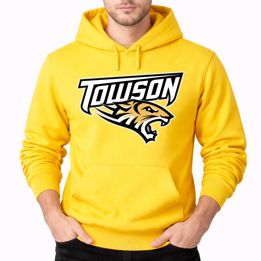 Men's Towson Tigers Pullover Hoodie - Yellow