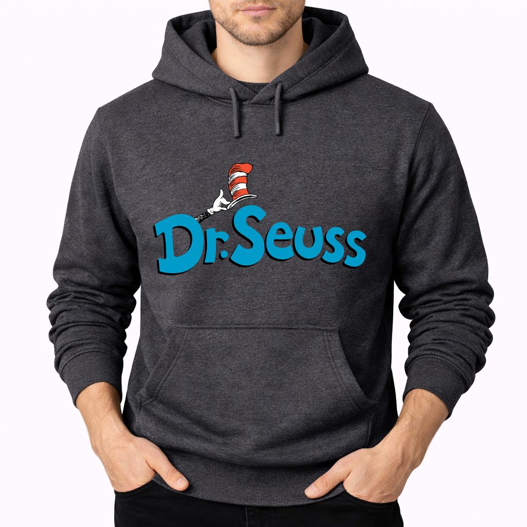 Men's Dr. Seuss Pullover Hoodie - Charcoal