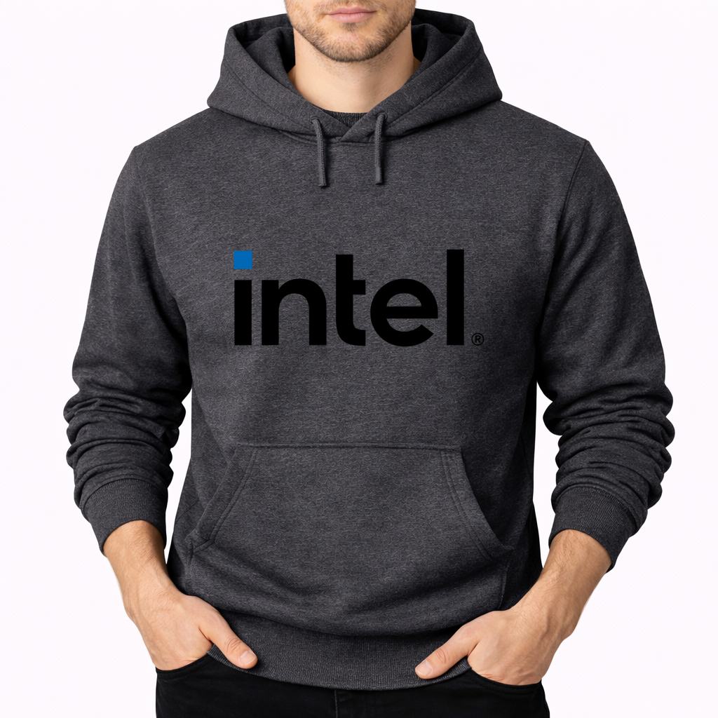 Men's Intel Pullover Hoodie - Charcoal