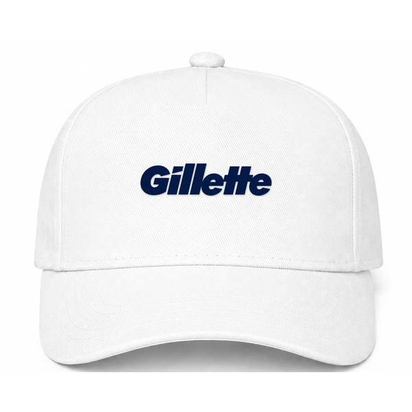 Gillette Logo White Dad Baseball Cap Hat