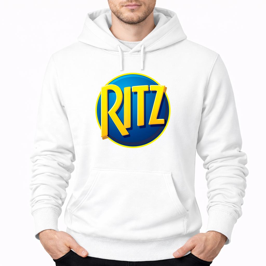 Men's Ritz Mondelez Food Pullover Hoodie - White
