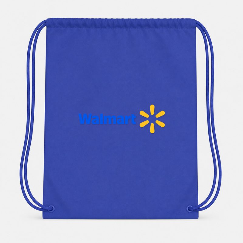 Walmart Drawstring Bag - Blue