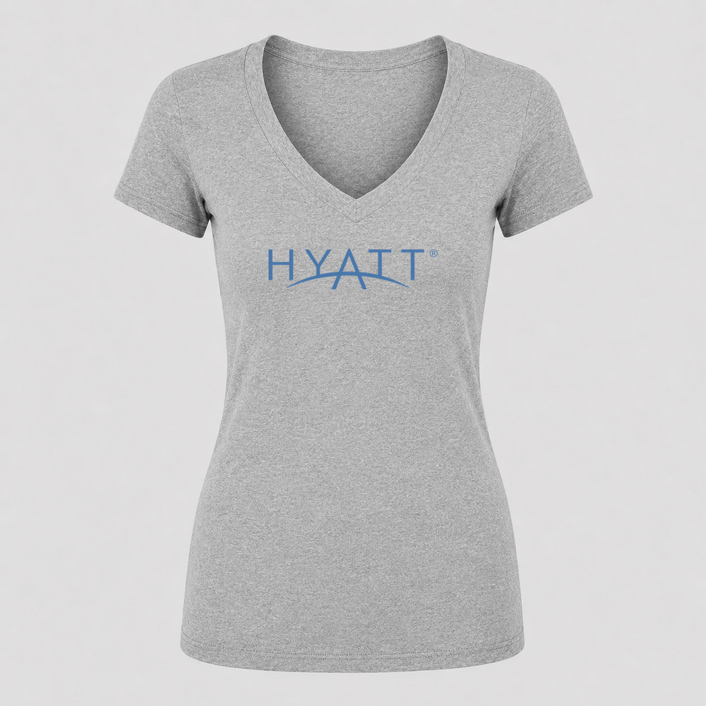 Women's Hyatt V Neck T-Shirt in gray