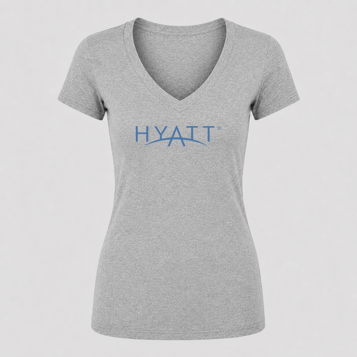 Women's Hyatt V Neck T-Shirt in gray