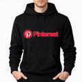 Men's Pinterest Pullover Hoodie - Black