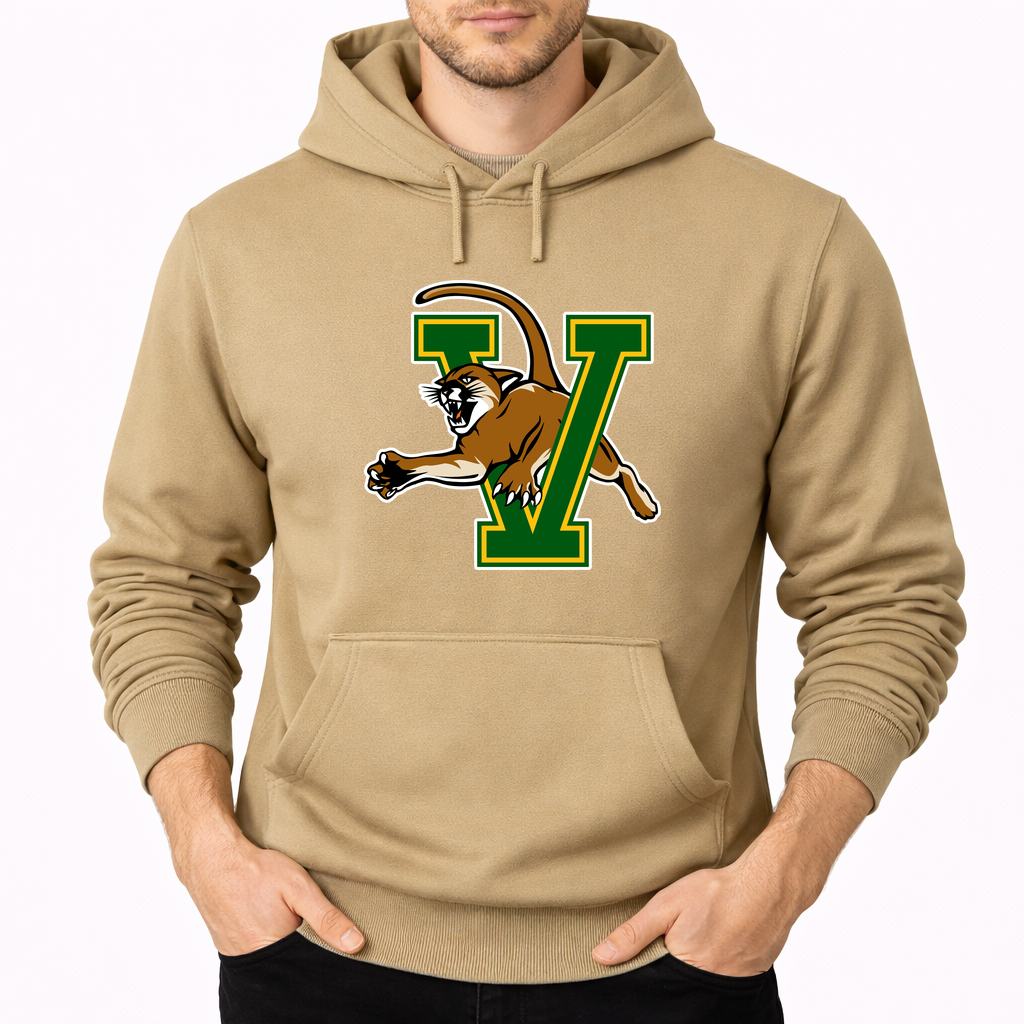 Men's Vermont Catamounts Pullover Hoodie - Tan