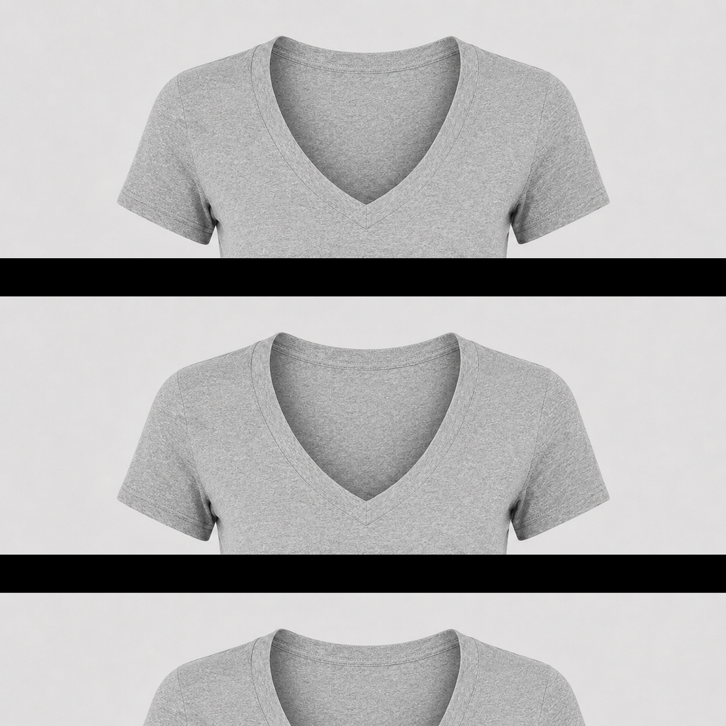 Women's Charlotte Hornets V Neck T-Shirt in gray