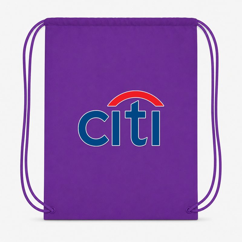 Citi Bank Drawstring Bag - Purple