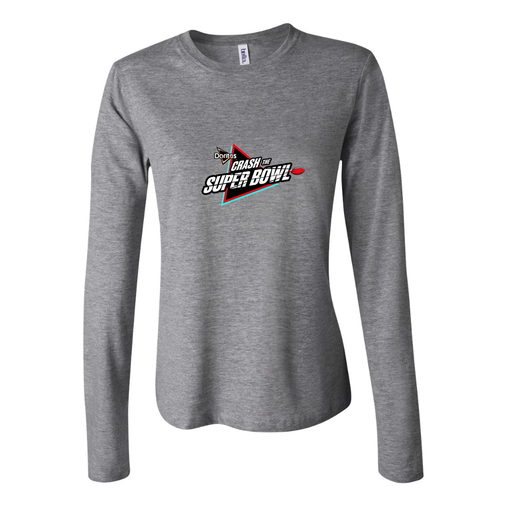 Women's Crash the Super Bowl Long Sleeve T-Shirt - Gray