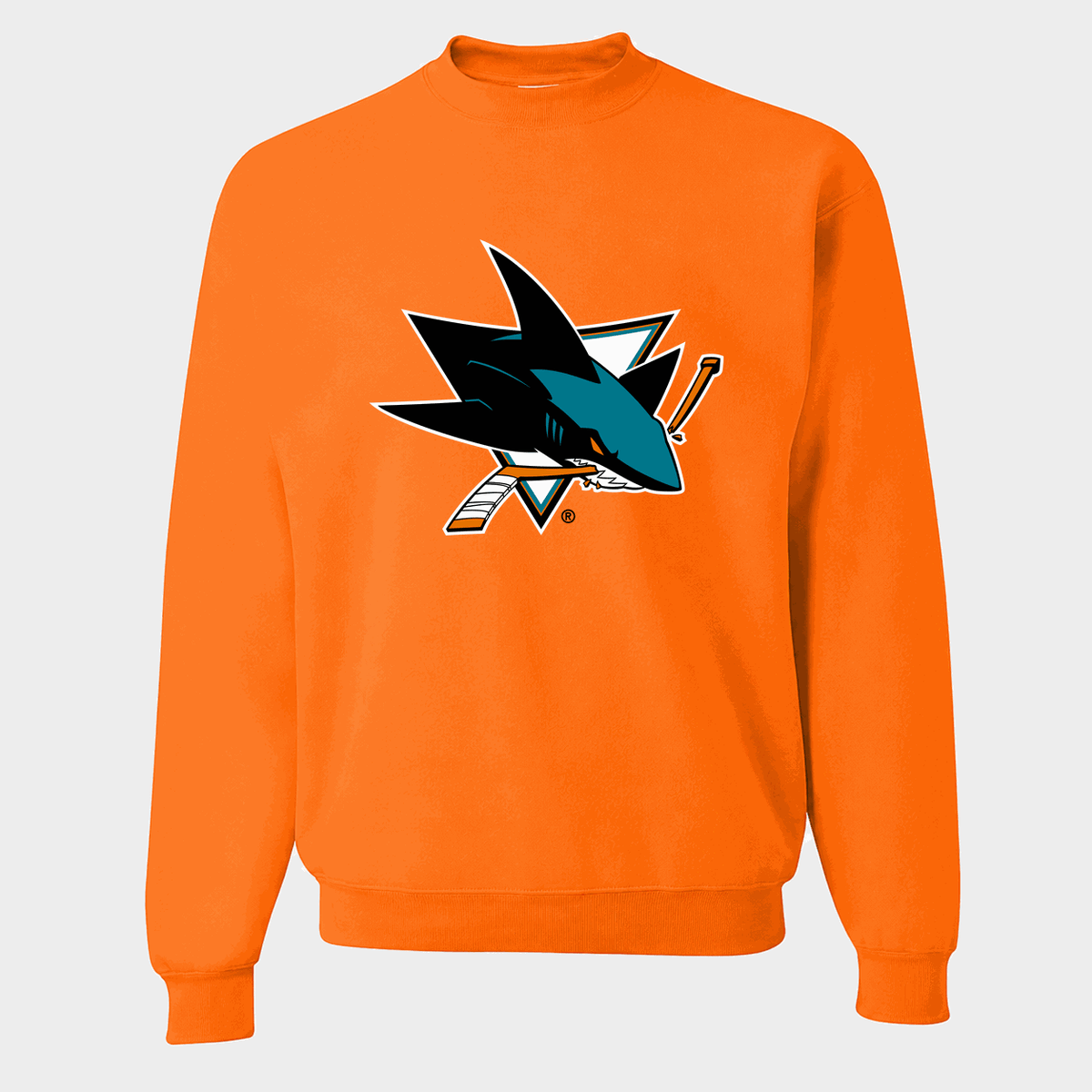 Men's San Jose Sharks Crewneck Sweatshirt - Orange