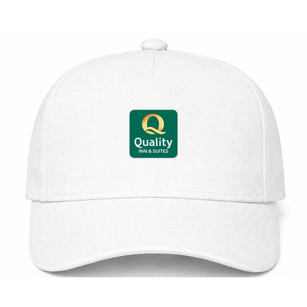 Quality Inn & Suites Logo White Dad Baseball Cap Hat