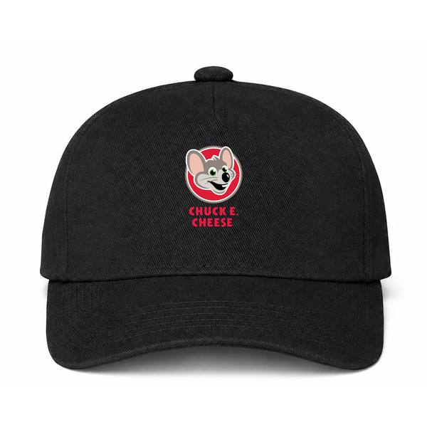 Chuck E. Cheese Logo Black Dad Baseball Cap Hat