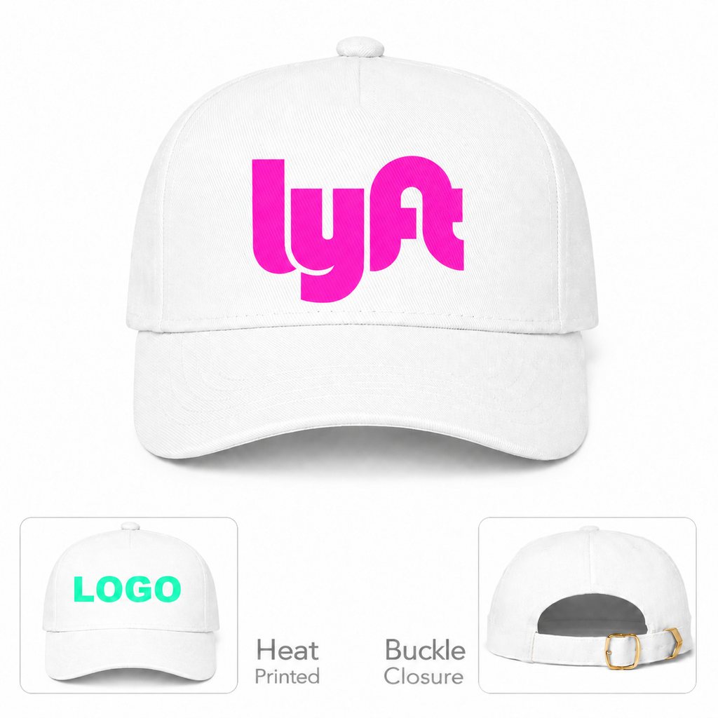 Lyft White Dad Baseball Cap Hat