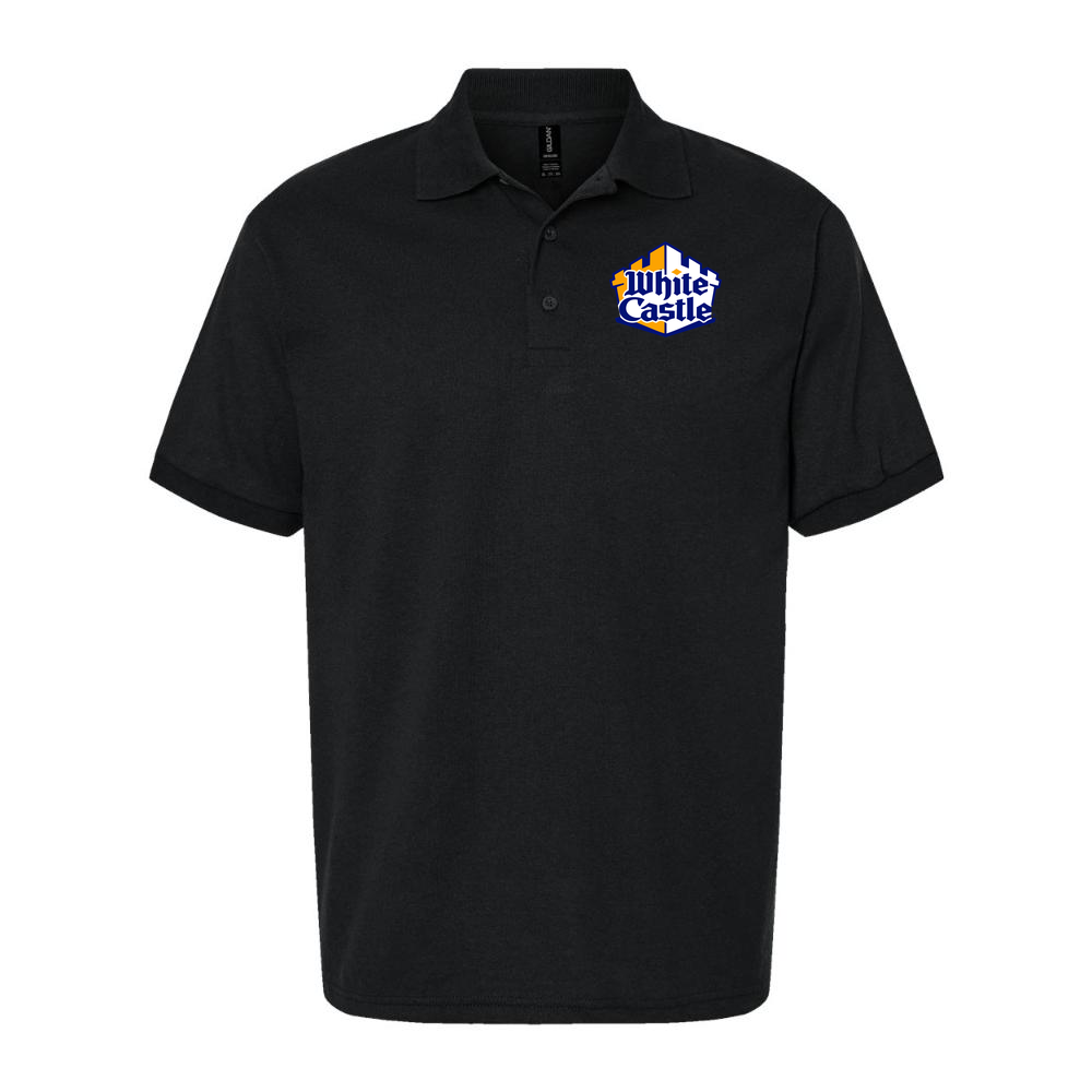 Men's White Castle Dry Blend Polo - Black