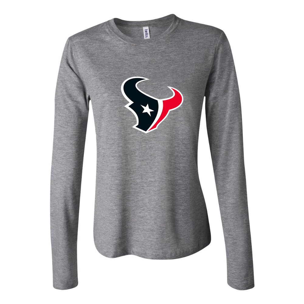 Women's Houston Texans Long Sleeve T-Shirt - Gray