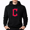 Men's Cleveland Guardians Pullover Hoodie - Black