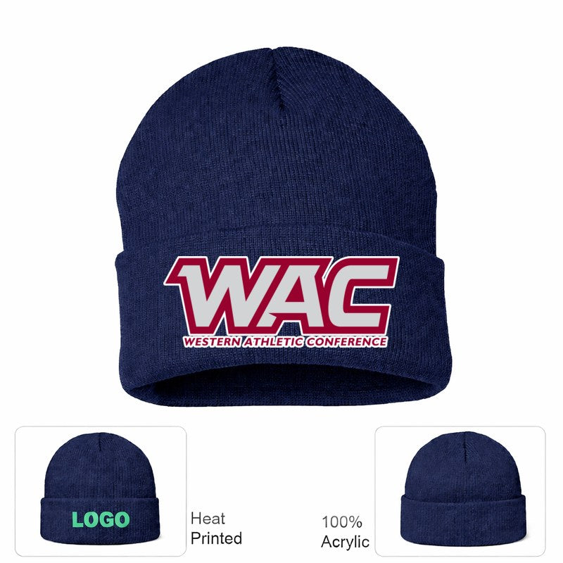 Western Athletic Conference Navy Beanie Hat