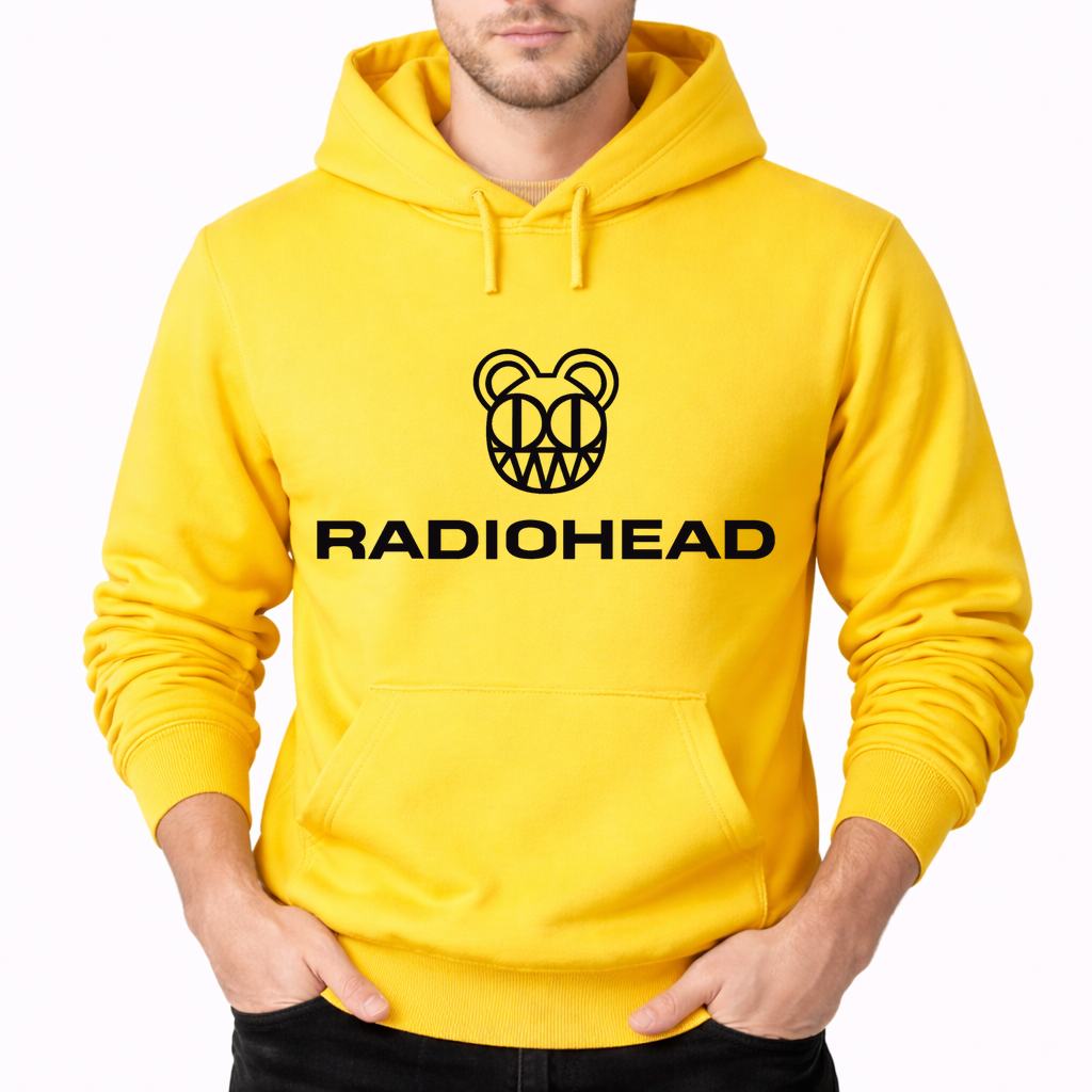 Men's Radiohead Pullover Hoodie - Yellow