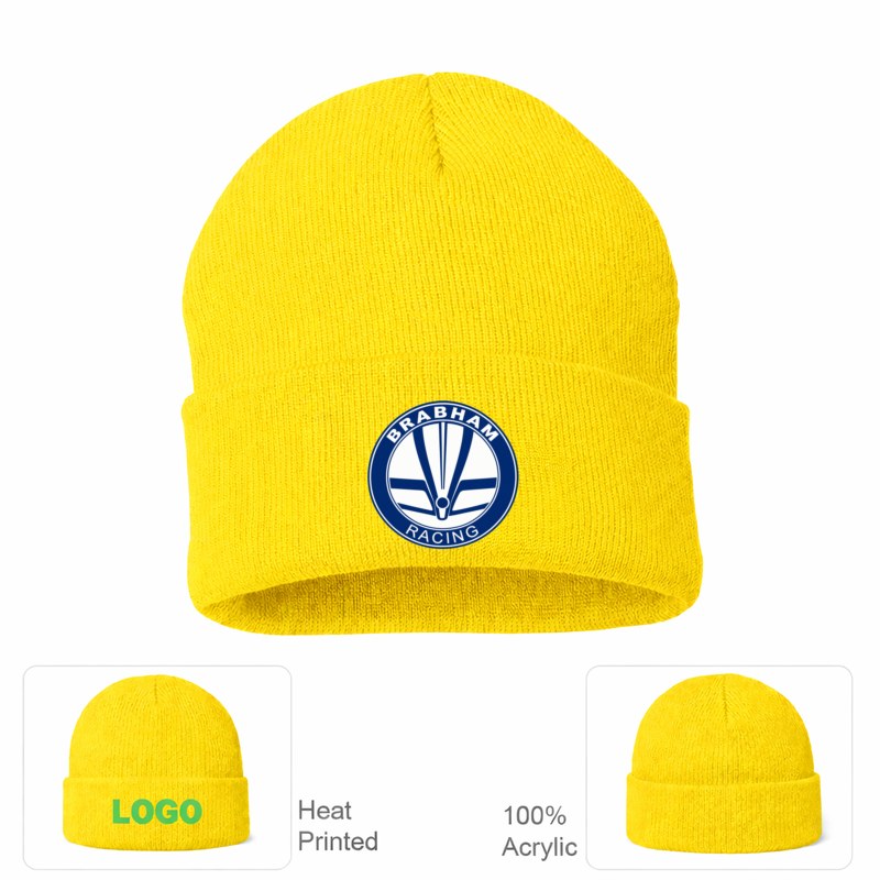 Formula 1 Brabham Racing Beanie Hat - Yellow