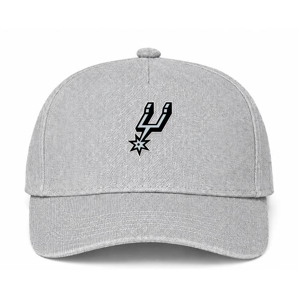 San Antonio Spurs NBA Logo Gray Dad Baseball Cap Hat