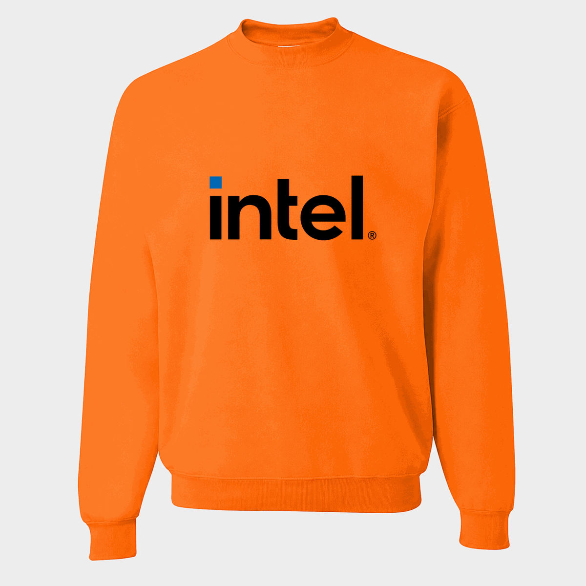 Men's Intel Crewneck Sweatshirt - Orange