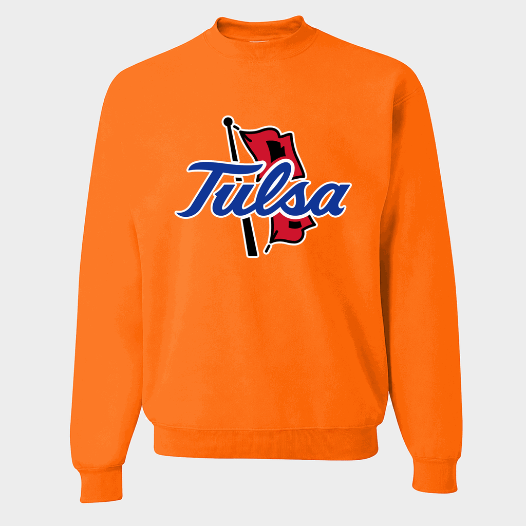 Men's Tulsa Golden Hurricane Crewneck Sweatshirt - Orange