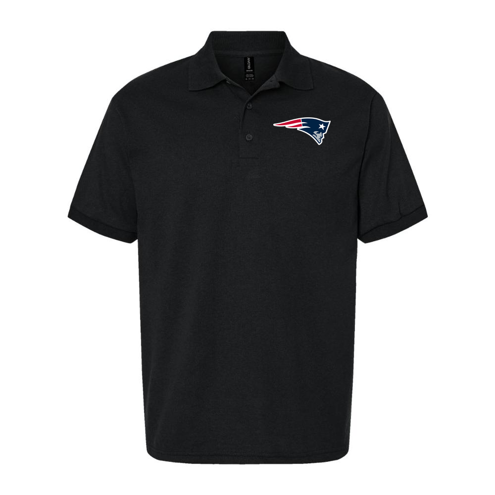 Men's New England Patriots Dry Blend Polo - Black