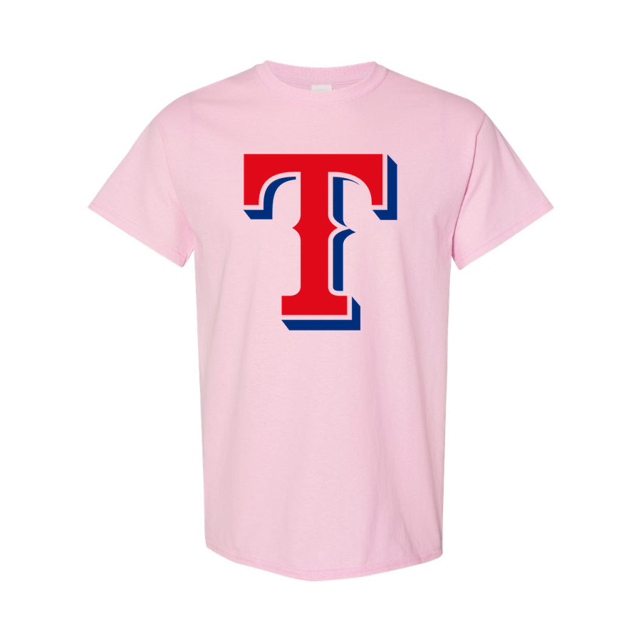 Men's Texas Rangers Cotton T-Shirt - Pink