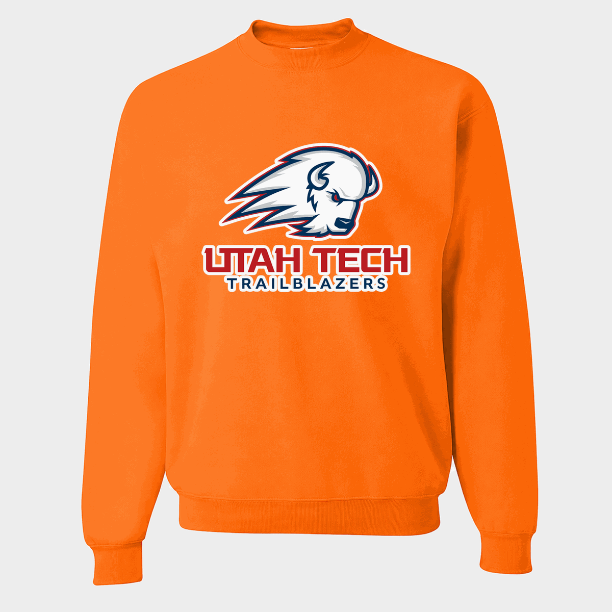 Men's Utah Tech Trailblazers Crewneck Sweatshirt - Orange