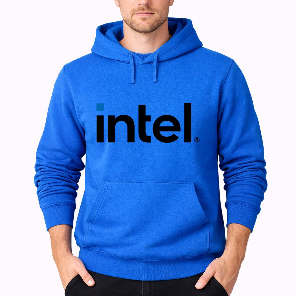Men's Intel Pullover Hoodie - Azure