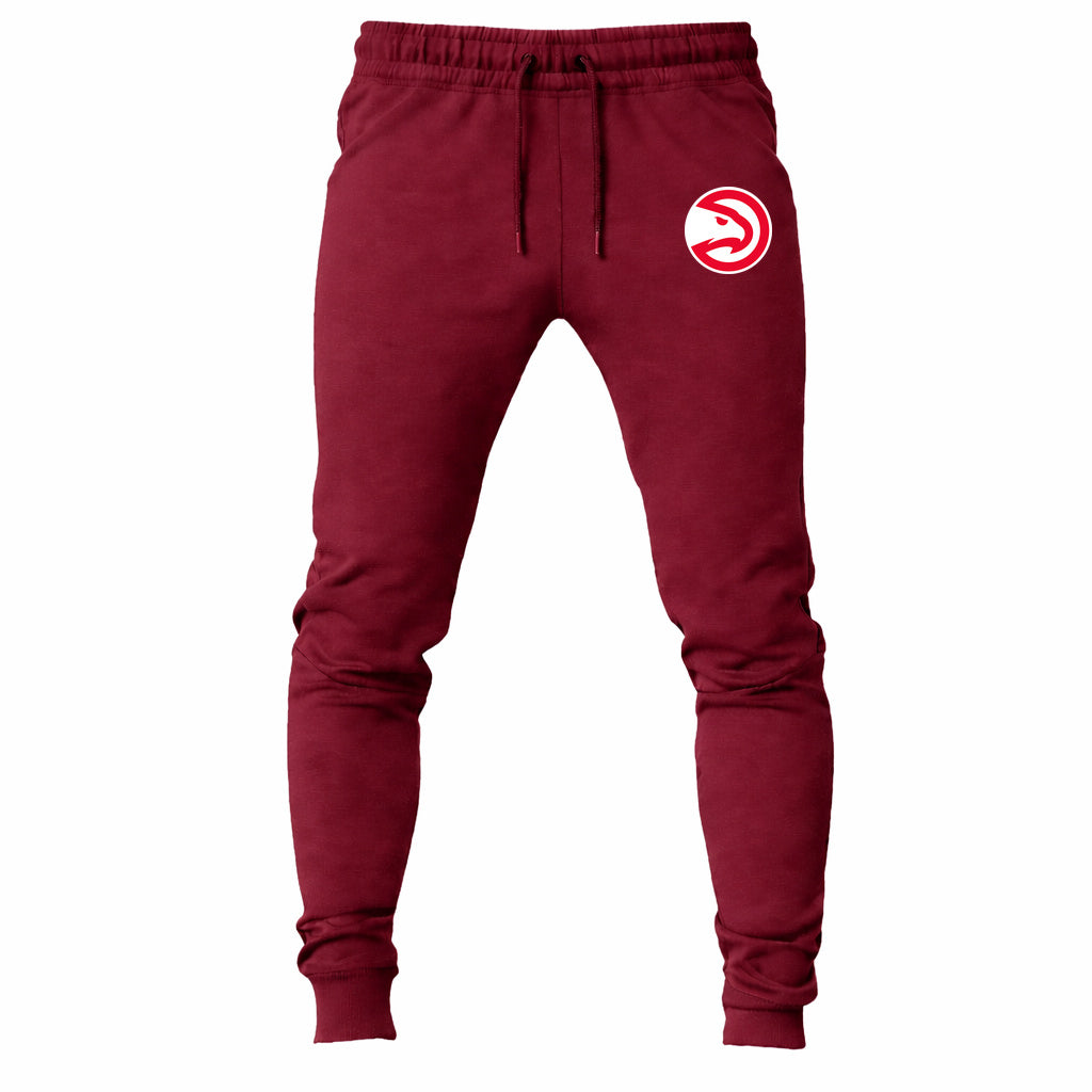 Atlanta Hawks joggers sweatpants - Maroon