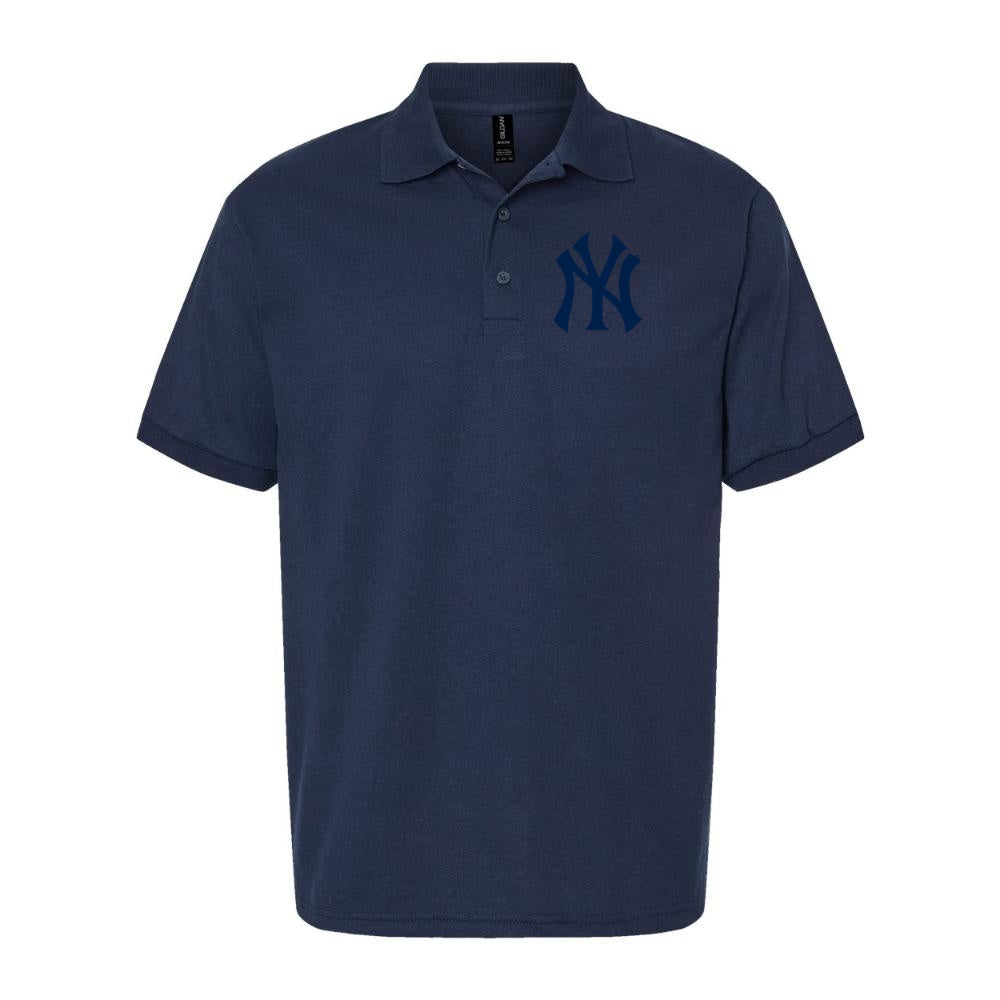Men's New York Yankees Dry Blend Polo - Navy